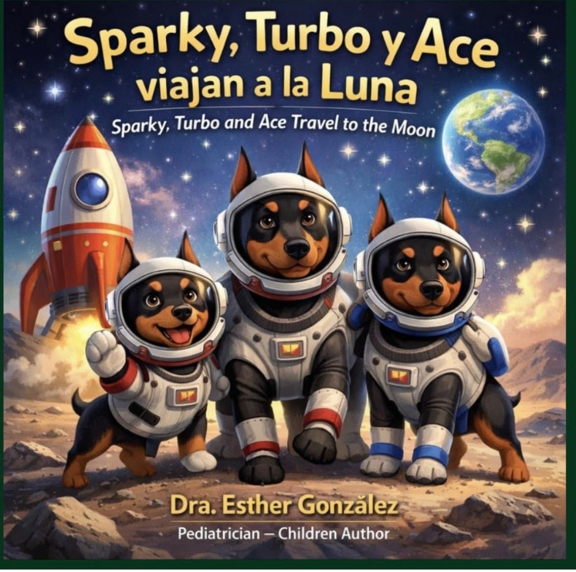 Sparky, Turbo y Ace Viajan a la Luna / Sparky, Turbo and Ace Travel to the Moon